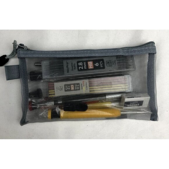 Nicpro 10PCS Mechanical Carpenter Pencil Set with Lead Refills Engraving Pen - Picture 5 of 5